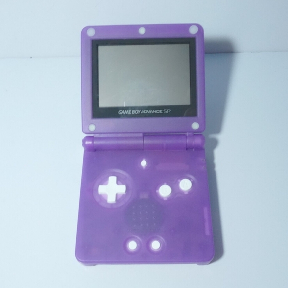 Clear Semi Transparent Purple Nintendo Game Boy Advance SP AGS-001 GBA SP System - Picture 3 of 9